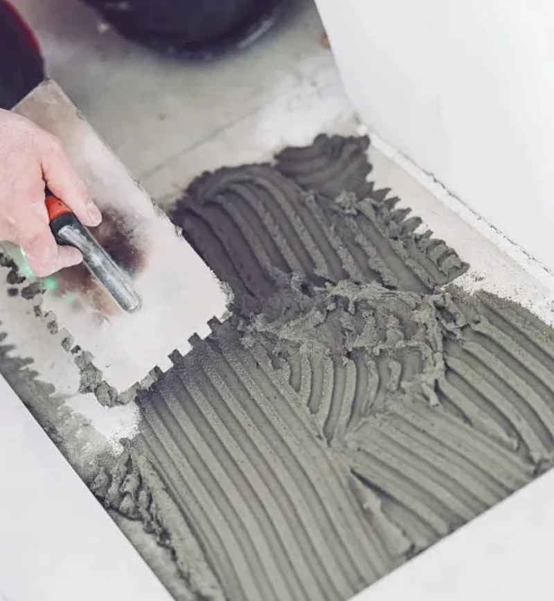 Tile Adhesive Application