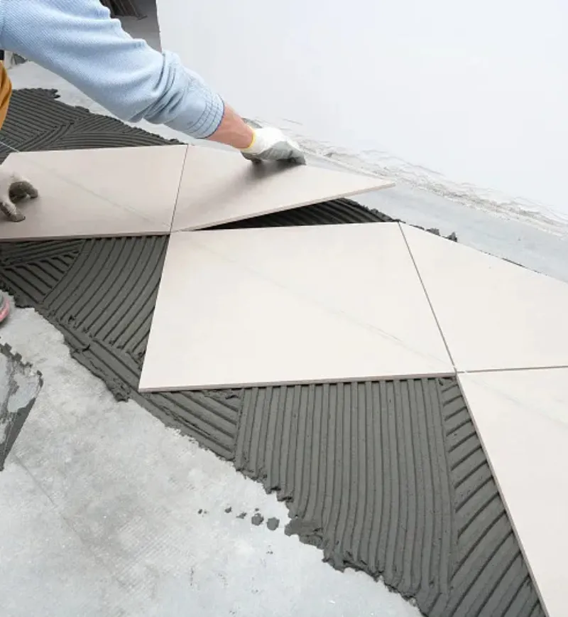 Tile Adhesive Application