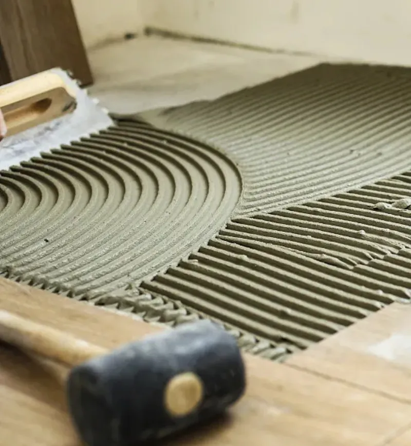 Tile Adhesive Application