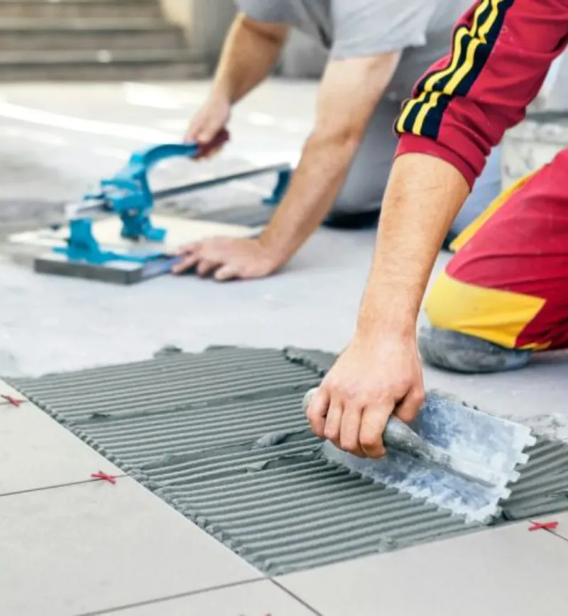 Tile Adhesive Application